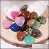 car dvr Stone 16X6Mm Natural Heart Ornaments Craft Chakra Reiki Healing Quartz Mineral Tumbled Gemstones Hand Home Decor Drop Delivery Jewelr Dhciy