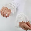 Knee Pads 1 Pair Elastic Ice Silk Lace Arm Sleeve Long Fingerless Mittens Covered Driving Gloves Wrist Sexy Women Summer