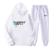 Fashion Trapstar Tracksuit Jackets Mens Hoodie Set Plush Sweater Casual Sports Two Piece Set