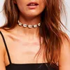 Choker Fashion Shell Conch Necklace For Women Bohemia Black Handmade Cord Clavicle Chain Female Ocean Beach Jewelry Collar 6679