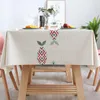 Table Cloth NICEFurniture Nordic Style Waterproof Oil-Proof PVC Tablecloth Geometry Pattern Print Rectangular Kitchen Dining Cover Mat