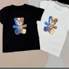 Camiseta infantil de design para meninos, moda, desenhos animados, tops, camisa clássica, roupas de verão, alta qualidade, meninas, manga curta, 2 cores