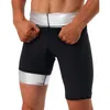 Heren lichaamsvormen zweet sauna broek mannen shaper slankheid fitness workout shorts gewichtsverlies atletische gym sportkleding thermo shapewear