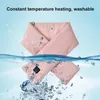 Bandanas étanche électrique chauffant écharpe 3 vitesses réglable USB charge contrôle de la chaleur polaire lavable cou plus chaud pour femmes hommes