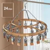 Kleiderbügel Racks 30 Clips Aluminiumlegierung Wäschetrockner Kleiderbügel Socken Unterwäsche Organizer Für Wäscheständer Hohe Qualität Winddicht Wasserdicht 230227