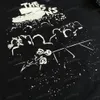 xinxinbuy Herren Designer T-Shirt 23SS Musik Konzert Graffiti Print Kurzarm Baumwolle Damen Weiß Schwarz XS-2XL