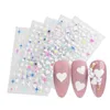 ملصقات شارات 5D ستريو راحة الأظافر Art Colorf Love Star Moon Nail Glue Glue Manicure Accessories Drop Droper