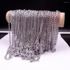 Catene 4/5mm In Bulk Creazione di Gioielli Lotto Metri Risultati In Acciaio Inossidabile Marcatura Curb Chain Link Regalo FAI DA TE All'ingrosso 5/10