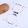 Neue Mode unregelmäßige gemischte Natur Stein Perlen Armbänder Bunte Kristall Edelsteinperlen Armband Einstellbare Yoga Energy Boho Beach Schmuck für Frauen