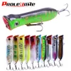 Esche esche 10pcslot Set di esche da pesca Modelli misti Attrezzatura da pesca 10 colori 80mm 11,5 g Top water Esche popper Mix Esche da pesca 230227