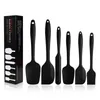 6 Piece Silicone Spatula Set Heat Resistant Non Stick Rubber Kitchen Scraper Spatulas for Cooking Baking and Mixing