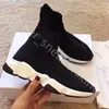 Top Quality Triple s Knit Socks Shoes Mesh 2.0 Trainer High Race Runners Mens Women Designer Sneaker Black White Casual Trainers Sneakers