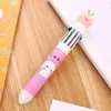 Colors Cartoon Ballpoint Pen Creative Cute Samll Pig Rollerball Color Graffiti School Office Cationalery Supplies