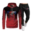 Tracksuit Trapstar Brand Mens Jackets Printed Sportswear t Shirts 16 Colors Warm Two Pieces Set Loose Hoodie Sweatshirt Pants Jogging 220615 S9QP