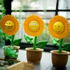 أسهم جديدة Ron English Sunflower Doll Trend Play Sunflower Table Decoration Trend Heledon Steel Tooth Handle 42cm