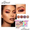 Ögon Shadow PopFeel 40 Färger Matt Eyeshadow Palette Makeup Shades Hög Pigmenterad skimmer varaktig vattentät neonpigment Drop Deli Dh9BD