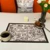 Mats Pads Retro Pu Leather Placemat American Light Luxury Dining Table Waterproof Bowl Decoration Thermal Insulation Coaster Ins 230227