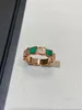 Varumärkesdesigner kvinnors ringar personlighet 18k mode guld sliver ringar för män set med diamant hög lyx ring diamantsmycken