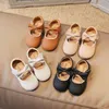 First Walkers Spring Baby Girl Shoes Solid Color First Walkers Cute Bow Toddler Sneakers Kids Princess Shoes Storlek 15-30 SMG276 230227