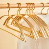 Cabides racks 5pcs cabide de roupas anti deslize sem costura roupas de liga de alumínio secagem rack de guarda