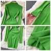 Casual Dresses Women Basic Knitted Dress Autumn Simple Solid Skinny Short Female Long Sleeve Robe Vestidos Woman Clothing 2023 Coisini