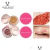 Ombretto Miss Rose Colorf Shimmer Eyeshadow Palette Waterproof Y Red Pigment Powder Highlight Mermaid Glitter Bling Drop Delivery Dhf0C