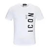 DSQ Phantom Turtle 2022SS Nieuwe Mens Designer T-shirt Parijs Mode Tshirts Zomer DSQ Patroon T-shirt Mannelijke Topkwaliteit 100% Katoen Tops 158319