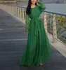 ملابس عرقية عالية الجودة Maxi Dress Women Abaya Dubai Chiffon Muslim Mussmaid بالإضافة إلى الفساتين ذات الحجم الأنيق الإسلام الأفريقي التدفق