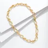 Choker Gojomem Punk Gold Color Chunky Chain Necklaces太いリンク女性のための女の子のファッションジュエリーInsセレブ
