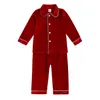 Pigiama Pigiama natalizio Set di abbigliamento per bambini Indumenti da notte per ragazze Camicia da notte Ragazzi Velluto a maniche lunghe Pantaloni Tuta per bambini Completo da neonato 230227