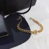 Mode Luxus 18K Gold Ring Doppelketten Armband Klassisch Erweiterte Gliederkette Verstellbare Größe Armband Frauen Vergoldet Armreif für Unisex Charm Modeschmuck L