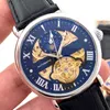 fashion Luxury mens watch mechanical automatic movement moon phase designer wristwatches Top brand Genuine Leather strap watches for men Father's Day Birthday Gift