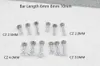 허리 체인 벨트 무료 배송 롯데 50pcs 16g 바디 보석 피어싱 광선 둥근 CZ Lip Labret Ring Ear Helix Bar Sliver 230225