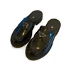 Designer tofflor för kvinnliga damer Luxury Sliders Fashion Leather Slipper Brand Outdoor Classic Black Sandals Sandaler