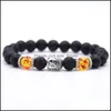 car dvr Beaded Strands Various Animal Bracelets Lava Beads Men And Women Essential Oil Diffusion Yoga Cure Healing Valentines Day Birthday Dh2M7