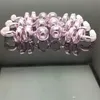 Rökande rör rosa dubbla spiralpott grossistbongs oljebrännare rör vattenrör glas