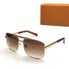 2023 Fashion Classic 0259 Occhiali da sole per uomo Metal Square Gold Frame UV400 Unisex Vintage Style Attitude Occhiali da sole Protezione Eyewear Attitude