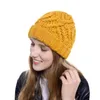 Gorros grisões/caveira tampas de caveira na moda que quente e malhado o cabo malhado malha de malha de inverno mulheres desleixadas Hats1 wend22