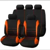 Evrensel Araba Koltuk Kapağı Tam polyester kumaş ayarlanabilir koltuk kapağı 5 parçalı koltuk yastık mat ön ve arka çok baskı işlemi ve tasarım