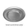 Decorative Plates Stainless Steel Dinner Plates Western Food Disc Tableware Outdoor Dessert Plate Port Wind Square Plate Fish Dish Fruit Plate Z0227