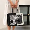 Abendtaschen Krokodilmuster Große Kapazität Einkaufstasche 2023 Sommermode Schwarz-Weiß-Kontrastfarbe Damen Designer Messenger