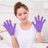 Andra hudvårdsverktyg Gel Spa Sile Gloves Moften Whiten Exfoliating Fiturizing Treatment Handmaskreparation Skönhet Drop Delivery Heal Dha4x