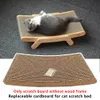 Cat Furniture Scratchers Scratraper Replaceerbaar golfbord zonder houten frame slijpen klauwspeelgoed Pet Protector 230227