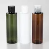 Opslagflessen 150 ml platte schouder clamshell fles vlinderdop pure dauw cosmetica verpakking plastic leeg 10 stks/lot