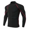 Men's T Shirts Men Cycling Base Layer Sport Underwear Long Sleeve Compression Tight Running T-shirt Gym Fitness Weightlifting