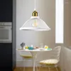 Lampes suspendues Nordic Bar Lampe Creative Light Luxe Café Décoration Luminaire Américain Rétro Simple Trois Fer Art Restaurant Lustre