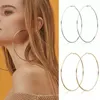 Boucles d'oreilles créoles 3-10cm, petit grand cercle, anneau d'oreille, bijoux à la mode, cadeau discothèque 2023