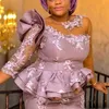 Halvhylsa sjöjungfru prom plus size juvelhals afrikansk nigeria trumpet formell klänning fairy blommig spets en linje aftonklänningar för brudar 328 328