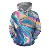 Sudaderas con capucha de los hombres Sudaderas con capucha de patrón psicodélico Hombres Impresión 3D Harajuku Sudadera con capucha de moda Trippy Tie Dye Street Unisex Pareja Wear 230227