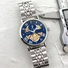 moda orologio da uomo di lusso movimento meccanico automatico fasi lunari orologi da polso firmati Top brand Tutti gli orologi con cinturino in acciaio inossidabile per uomo Regalo di San Valentino